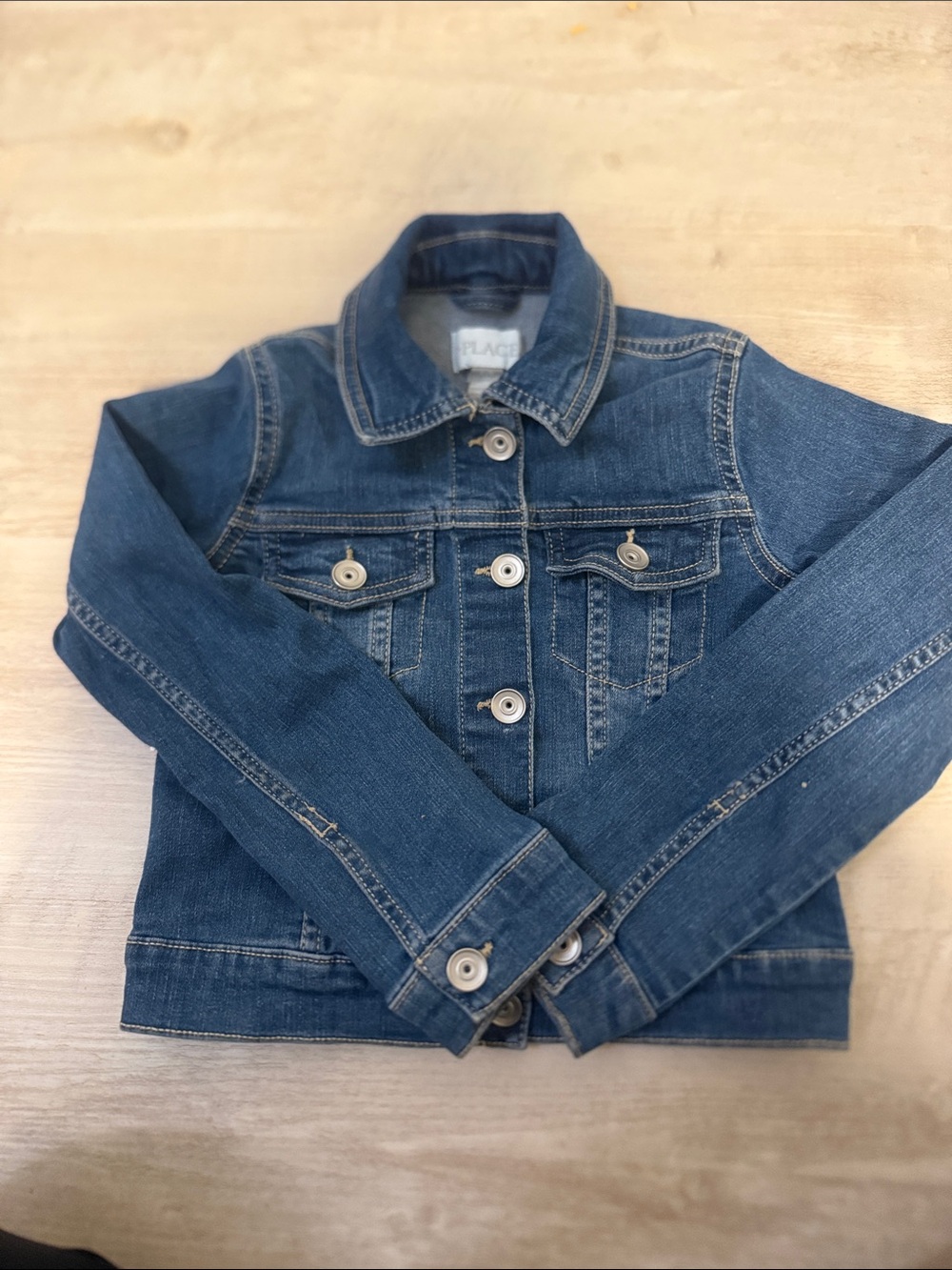 The Children's Place Dark Blue Denim Jacket for Kids
